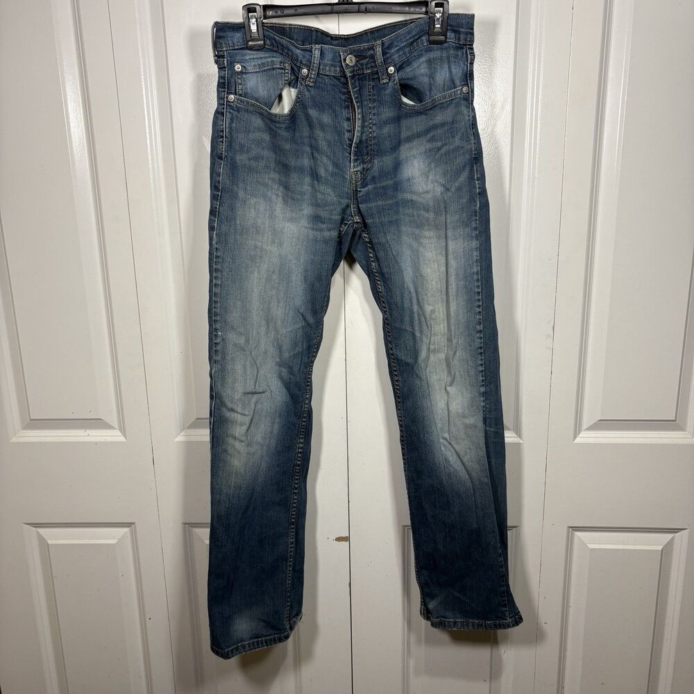 Levis 559 Relaxed Straight Jeans Mens 33x32 Blue Denim Mid Rise Casual Classic